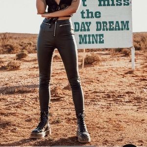 NWT Flagstaff faux leather pants Princess Polly